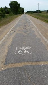 9-foot wide original road