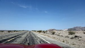Section of Route 66 through desert