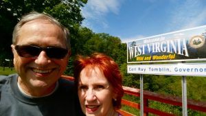 Dennis and Kaye at the West Virginia Welcome Center